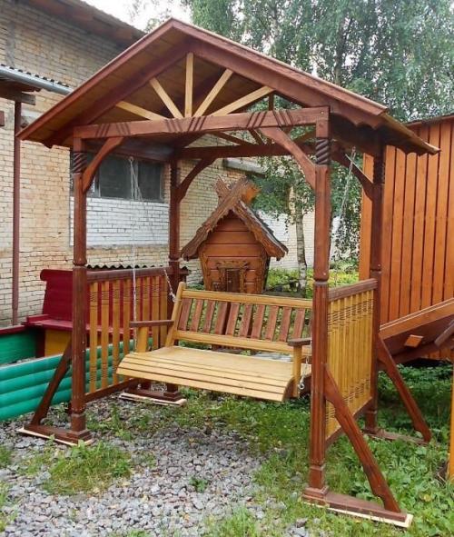 Как сделать качели своими руками для детей. Деревянные качели для детей своими руками