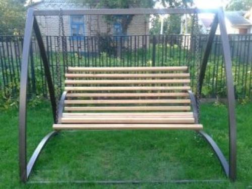 Качели своими руками из профильной трубы. Изготовление качелей из профильной и полипропиленовой трубы