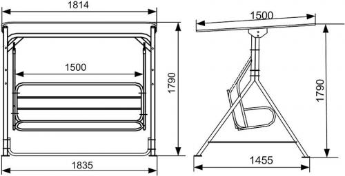 Качели своими руками из профильной трубы. Изготовление качелей из профильной и полипропиленовой трубы