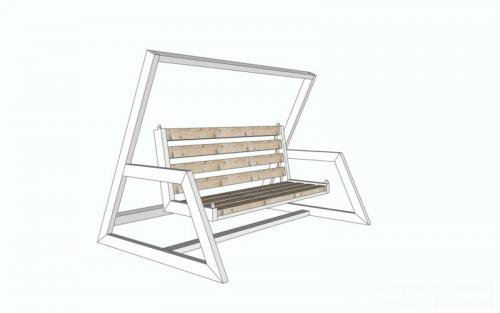 Садовые качели своими руками чертежи и размеры. Как сделать большие садовые качели