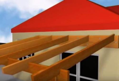 Навес над входной дверью в частном доме. Как построить навес над крыльцом своими руками