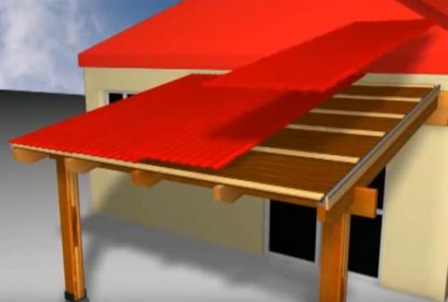 Навес над входной дверью в частном доме. Как построить навес над крыльцом своими руками