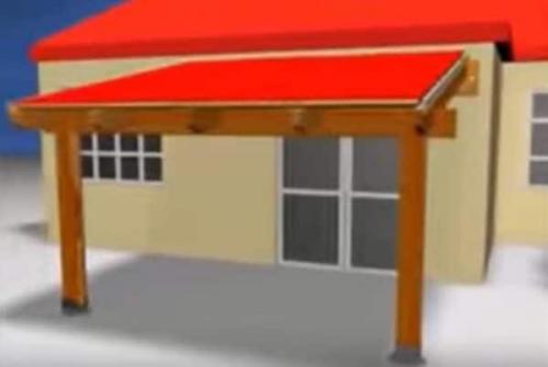 Навес над входной дверью в частном доме. Как построить навес над крыльцом своими руками