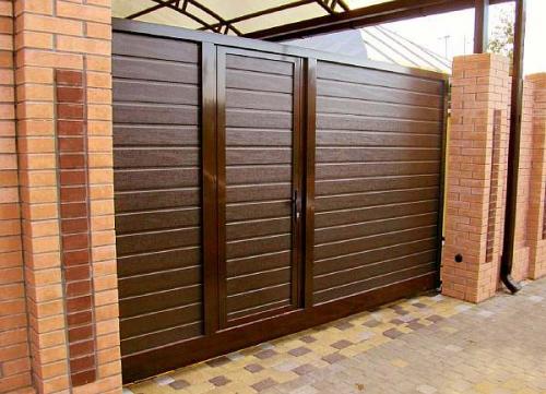 Въездная группа в частный дом размеры. Размеры ворот и калитки для частного дома