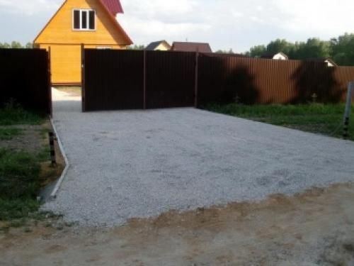 Въездная группа в частный дом. Обустройство въездной дорожки 03 Въездная группа в частный дом. Обустройство въездной дорожки 03