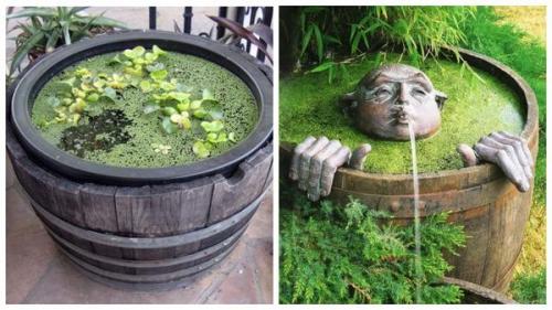 Мини пруд на даче. Водоем в миниатюре: дюжина простых идей