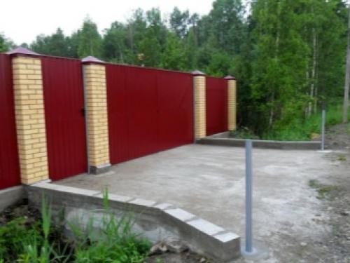 Въездная группа в частный дом. Обустройство въездной дорожки 01 Въездная группа в частный дом. Обустройство въездной дорожки 01