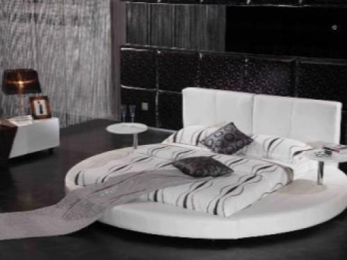 Кровать с мягким изголовьем в интерьере спальни. Модели 08 Кровать с мягким изголовьем в интерьере спальни. Модели 08