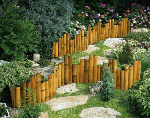 Декор для клумбы из дерева. Ограждение для клумб и грядок из дерева – красота с природным началом (более 70 фото)