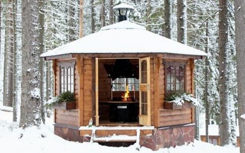 Чем закрыть беседку от дождя и ветра. Конструкции закрытых беседок