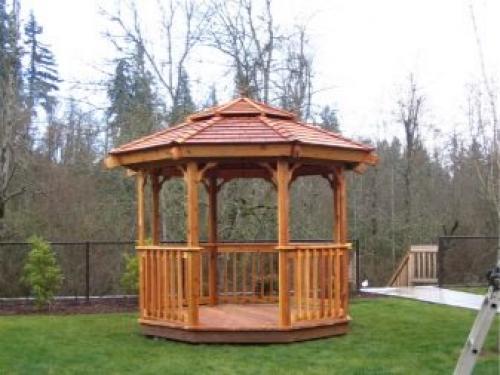 Беседки дачные деревянные. Материалы 05