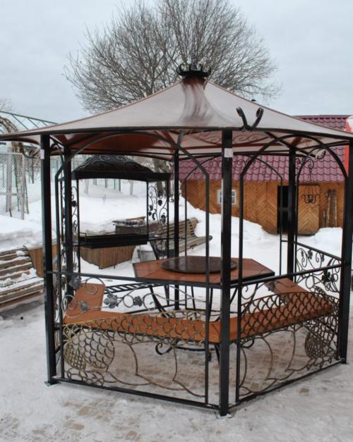 Беседки кованые с крышей. Кованые беседки для дачи: элитные, дорогие и уникальные, простые и красивые, оригинальные. Пример строительства беседки своими руками. 80 фото лучших вариантов беседок на даче