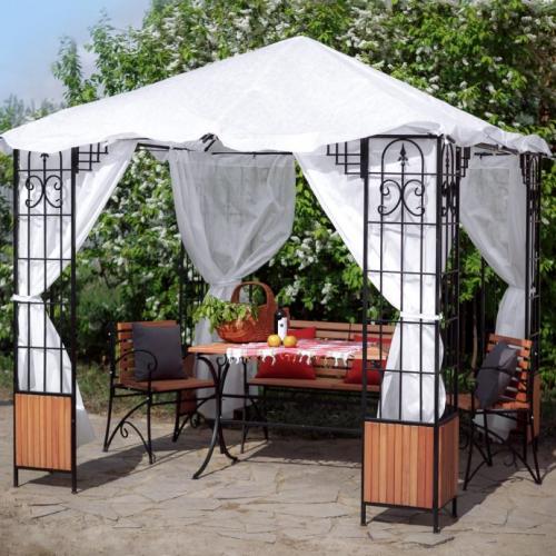 Беседки кованые с крышей. Кованые беседки для дачи: элитные, дорогие и уникальные, простые и красивые, оригинальные. Пример строительства беседки своими руками. 80 фото лучших вариантов беседок на даче