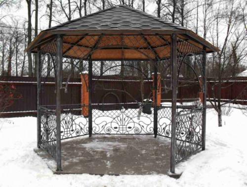 Беседки кованые с крышей. Кованые беседки для дачи: элитные, дорогие и уникальные, простые и красивые, оригинальные. Пример строительства беседки своими руками. 80 фото лучших вариантов беседок на даче
