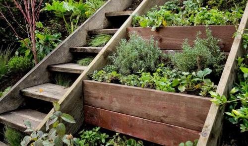 Декоративный бордюр для клумбы своими руками. Бордюры из дерева