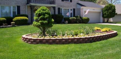 Клумба из кирпича своими руками пошагово. Клумбы из кирпича своими руками: простая работа — отличный результат