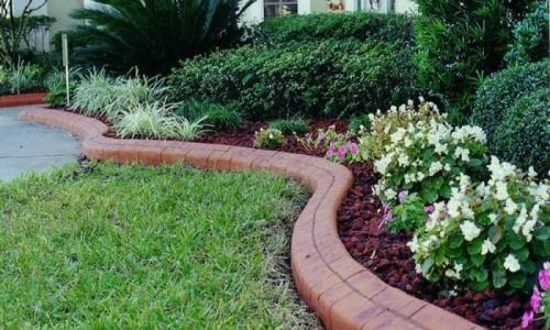Клумба для цветов из кирпича. Как сделать клумбу из кирпича своими руками: идеи оформления, преимущества применения и правила размещения (125 фото)