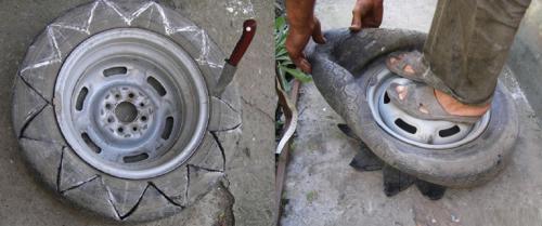 Как сделать красивую клумбу. Клумбы для цветов из покрышек своими руками – простые варианты