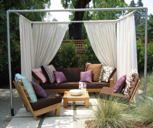 Шторы для беседки и веранды уличные. Уличные шторы: виды и материалы