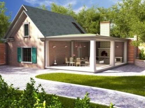 Проекты террасы к дому из дерева. Что потребуется для пристройки 10