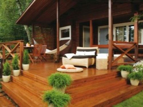 Проекты террасы к дому из дерева. Что потребуется для пристройки 12