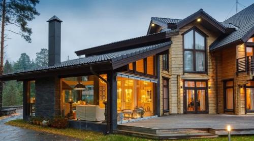 Проект террасы частного дома. Дом с террасой: красивые варианты построек