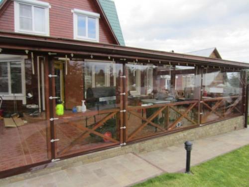 Тентовые шторы для беседки. Шторы из ПВХ материалов