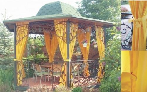 Занавес для беседки от ветра и солнца. Шторы из ПВХ материалов