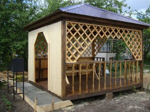 Современная беседка из дерева. Беседки из дерева — 120 фото лучших идей дизайна и оформления беседок из дерева