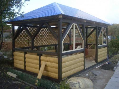 Современная беседка из дерева. Беседки из дерева — 120 фото лучших идей дизайна и оформления беседок из дерева