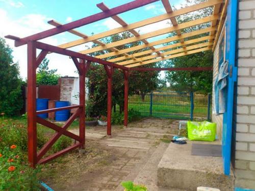 Летний навес для дачи своими руками. Навес на даче своими руками: пошаговое строительство