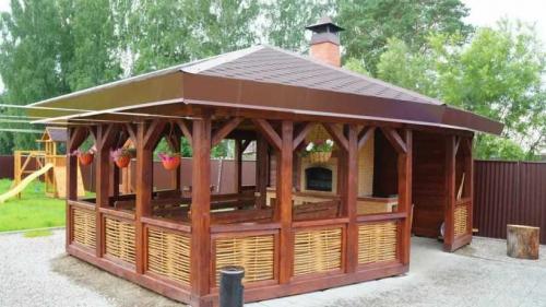 Беседка варианты. Беседки для дачи — разновидности конструкций, форм и размеров, материалы изготовления, идеи стильного дизайна (фото + видео)