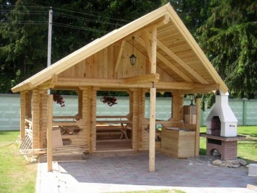 Открытая беседка. Форма беседки