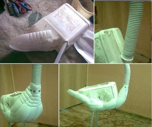 Аист для сада своими руками. Делаем аистов из пластиковых бутылок и канистры