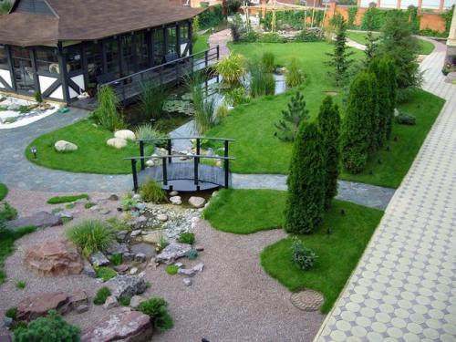 Дизайн заднего двора частного дома. Принципы планировки двора возле частного дома 04 Дизайн заднего двора частного дома. Принципы планировки двора возле частного дома 04