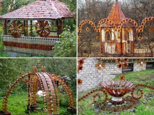 Что можно сделать из 5 литровых пластиковых бутылок для сада. Идеи поделок для сада и огорода из пластиковых бутылок