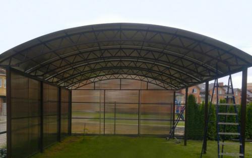 Навесы для частного дома из поликарбоната. Навесы из поликарбоната — обзор лучших проектов и особенности выбора красивых идей оформления для навеса (105 фото)