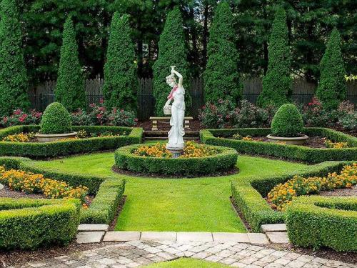 Ландшафт перед домом в современном стиле. Современные ландшафтные стили