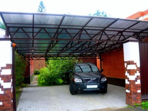 Навесы из поликарбоната во дворе. Навесы из поликарбоната — самостоятельное изготовление и особенности проектирования (100 фото)