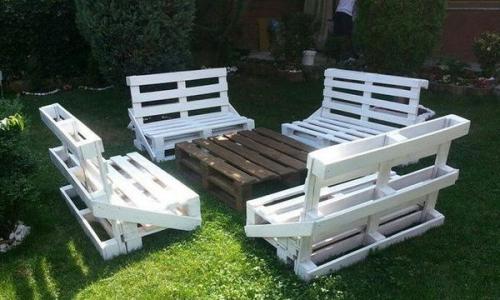 Идеи из паллет для дачи. Мебель из поддонов для дачи