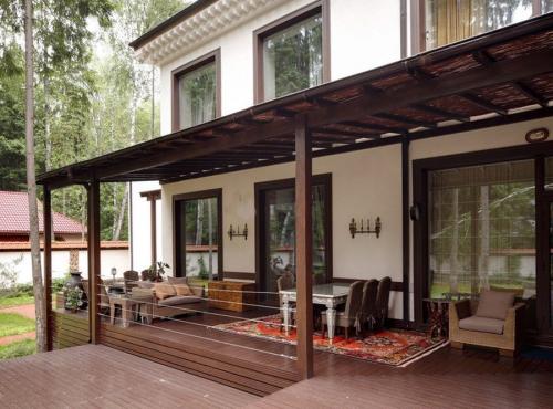 Красивые деревянные беседки пристроенные к дому. Беседка, пристроенная к дому