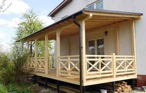 Веранда из профильной трубы пристроенная к дому своими руками. Выбор стройматериалов