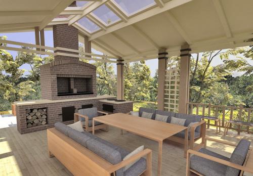 Терраса к дому проекты из металла. Красивые проекты домов с террасой и верандой пристроенной к дому (фото)