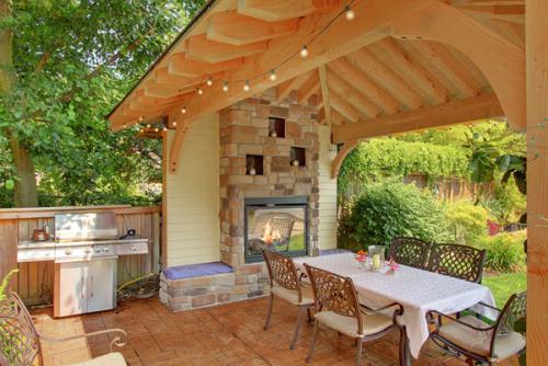 Открытая беседка. Форма беседки