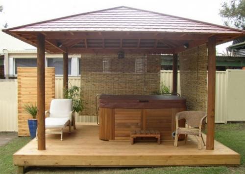 Открытая беседка. Форма беседки