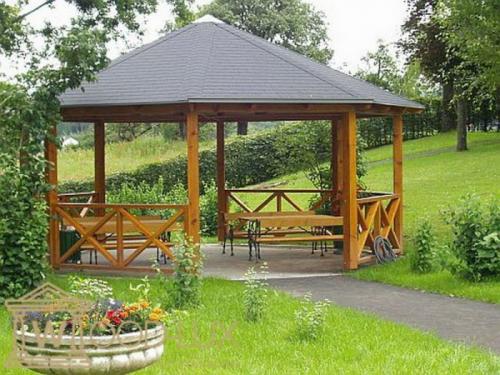 Открытая беседка. Форма беседки