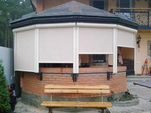 Шторы в беседке. Шторы для беседки: фото-обзоры лучших вариантов, разновидности конструкций, материалов и креплений + идеи красивого оформления штор