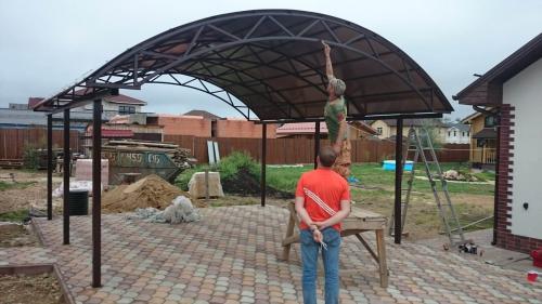 Как правильно подготовить стену к монтажу навеса. Как прикрепить навес к стене дома