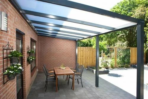 Навес перед гаражом из поликарбоната размеры. Виды навесов по предназначению