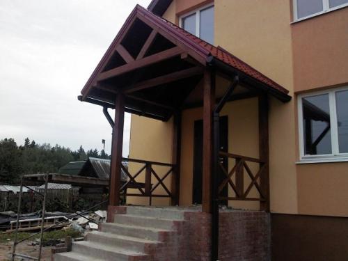 Какие факторы необходимо учитывать при создании крыльца частного дома с навесом. Разновидности навесов